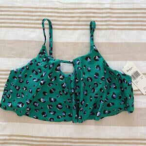 Raisins NWT | green Cayucos bathing suit top swimsuit | size 16